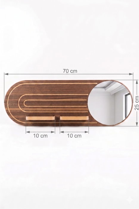 Hanah Home Estantería de Pared Wenge